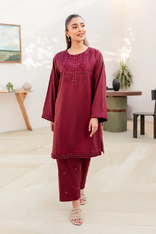 Winters 2PC Embroidered Dress - DM11 Pencil Office Professional