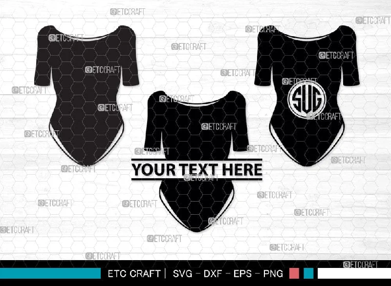 Womens Monogram, Womens Swimsuit Silhouette, Swimwear Svg, Short Sleeve Bodysuit Svg, Girl Swimsuit Svg, Bathing Suit Svg, Stylish Swimsuit Svg, Womens Swimsuit Svg, SB00045 Fashionable Turtleneck Bodysuit