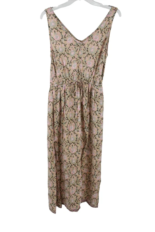 Lucky Brand Tan Floral Dress | XS Tunics Formal black