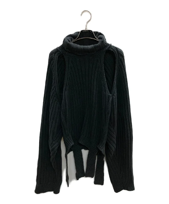 [Pre-owned] LIMI feu slit raglan sweater LX-K10-060 Spandex Rayon Corduroy