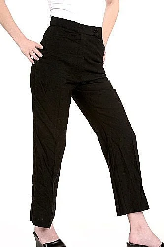 Woman's Canadian Navy Dress Slacks/Pants Trendy Wide-Leg Pants