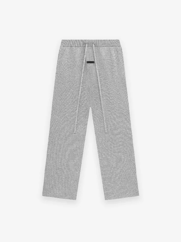 Womens Waffle Relaxed Pant Chic Capri Pants
