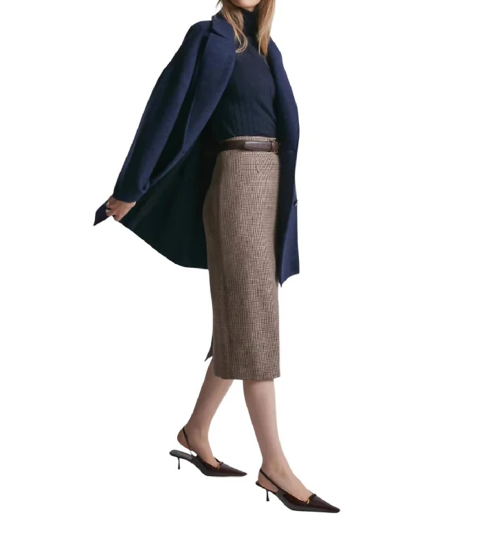 Emmy Skirt In Ink Multi silk skirt elegant