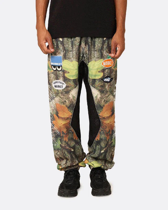 Market Faux Tree Reversible Track Pants Multi Chic Faux Leather Pants