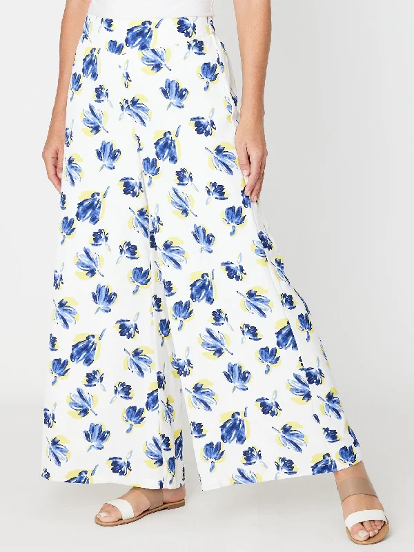 Wide Leg Pant - 30832 Floral Cozy Maternity Pants