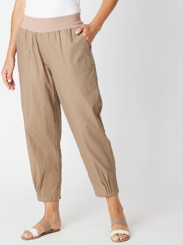 Linen Comfort Pant - Ginger- 30646 Cozy Full-Length Pants
