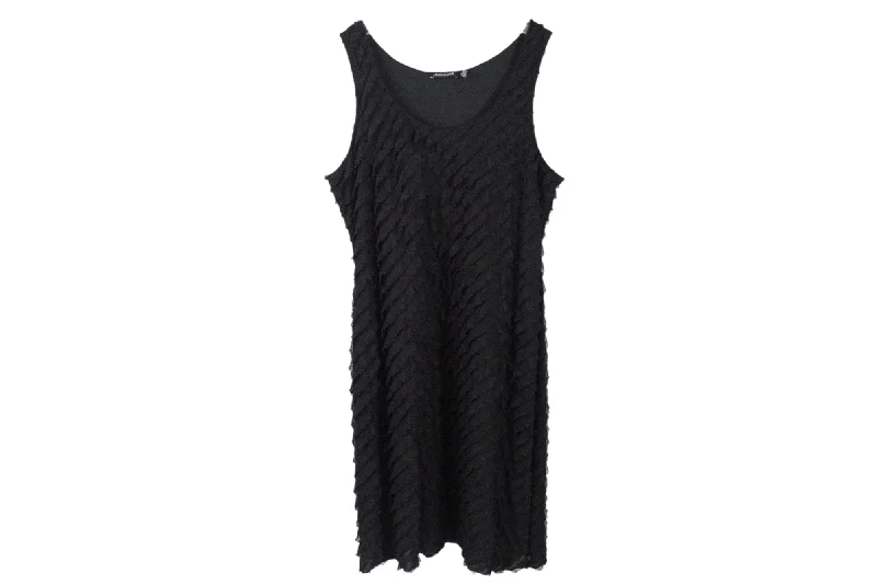 Notations Black Ruffle Dress | L Tunics Chinos classic