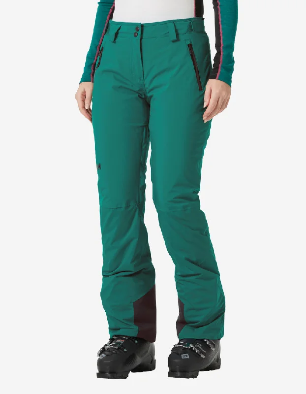 W LEGENDARY INSULATED PANT, Emerald Comfortable Jogger Trousers
