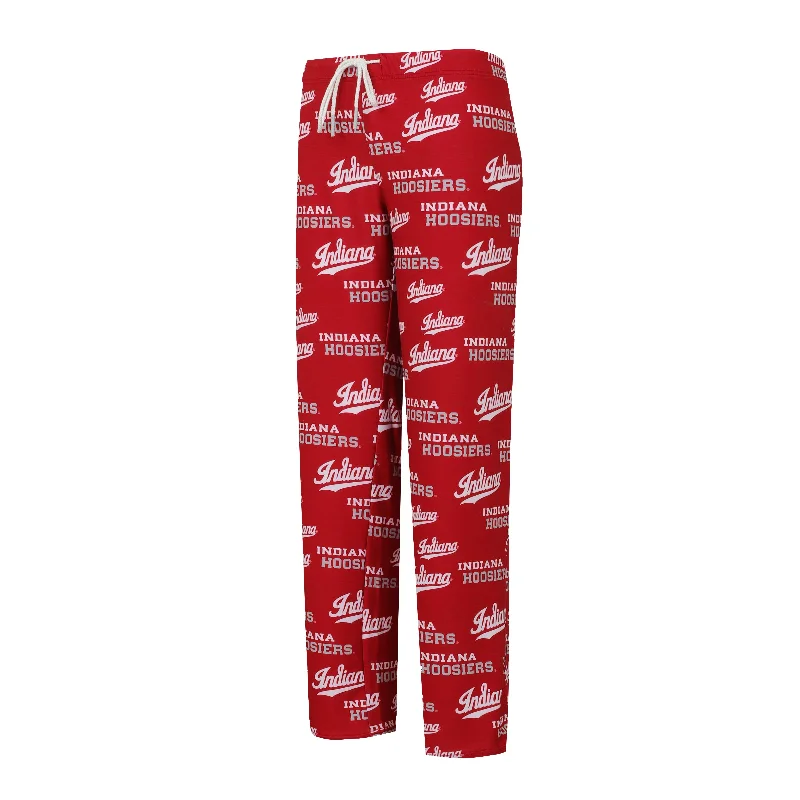 Indiana Hoosiers Women's All-Over Print Pants Trendy Work Pants