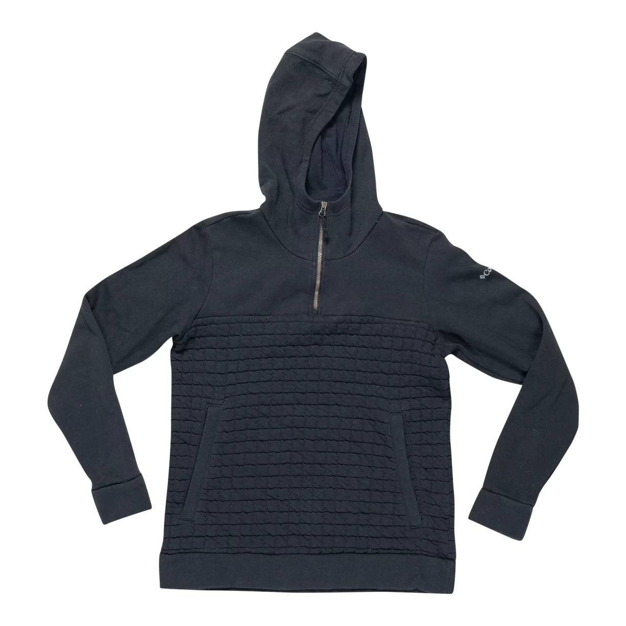 Columbia Quarter Zip Pull Over Hoodie - Women's Hoodie with Raw Hem Edgy Unfinished