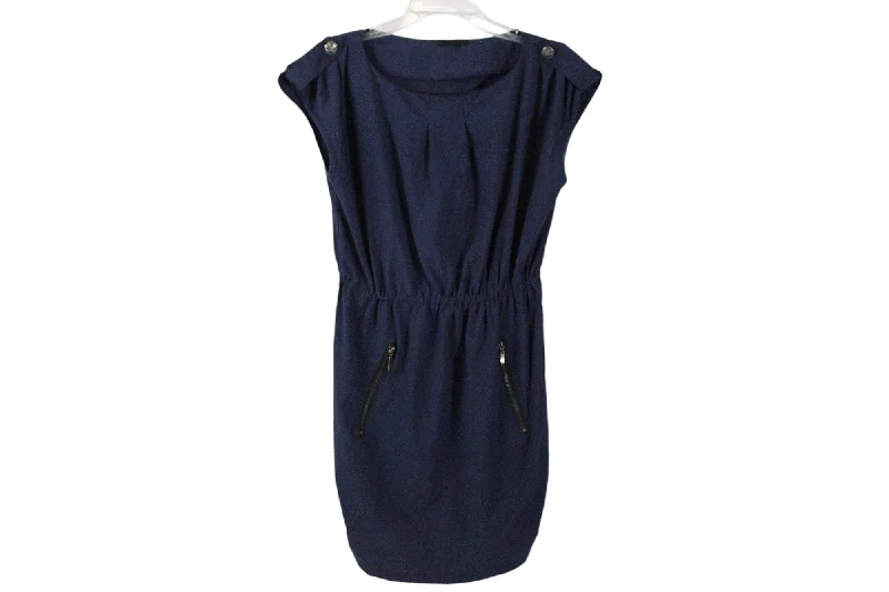 Xtaren Navy Blue Dress | L Tunics Denim casual
