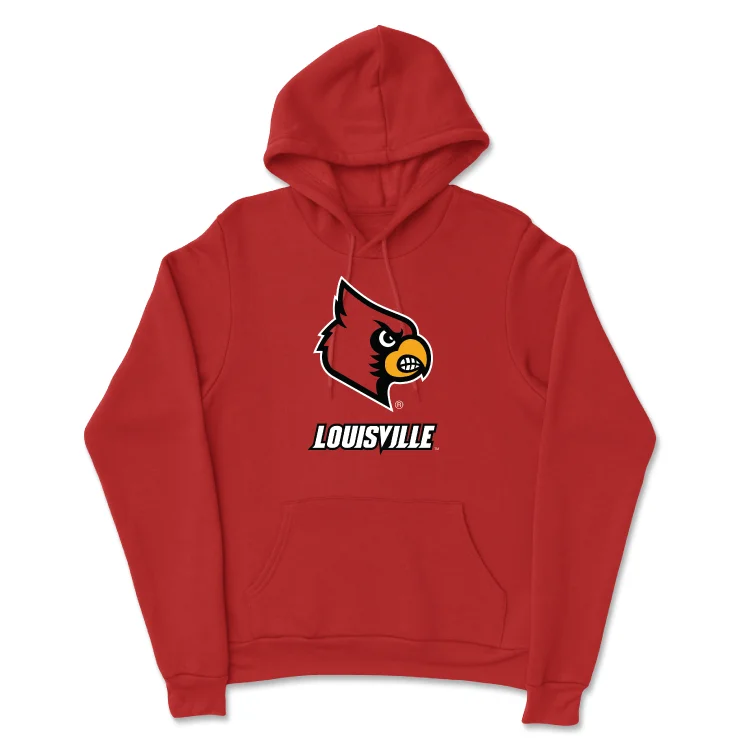 Red Women's Rowing Louie Hoodie - Gabi Zanoni Hoodie with Pastel Soft Subtle