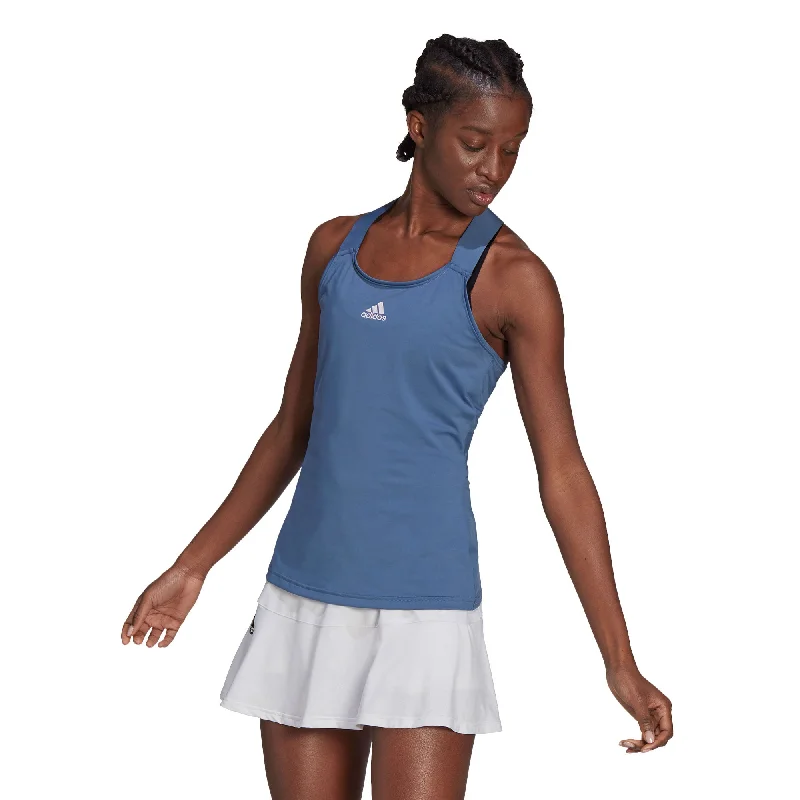 Adidas Y-Tank Crew Blue Womens Tennis Tank Top basic tank top