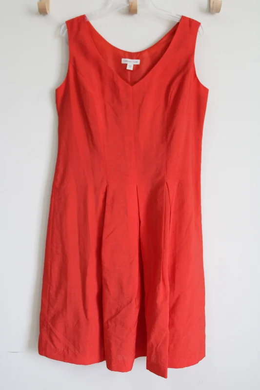 Coldwater Creek Orange Dress | 12 Shift Classic Vintage