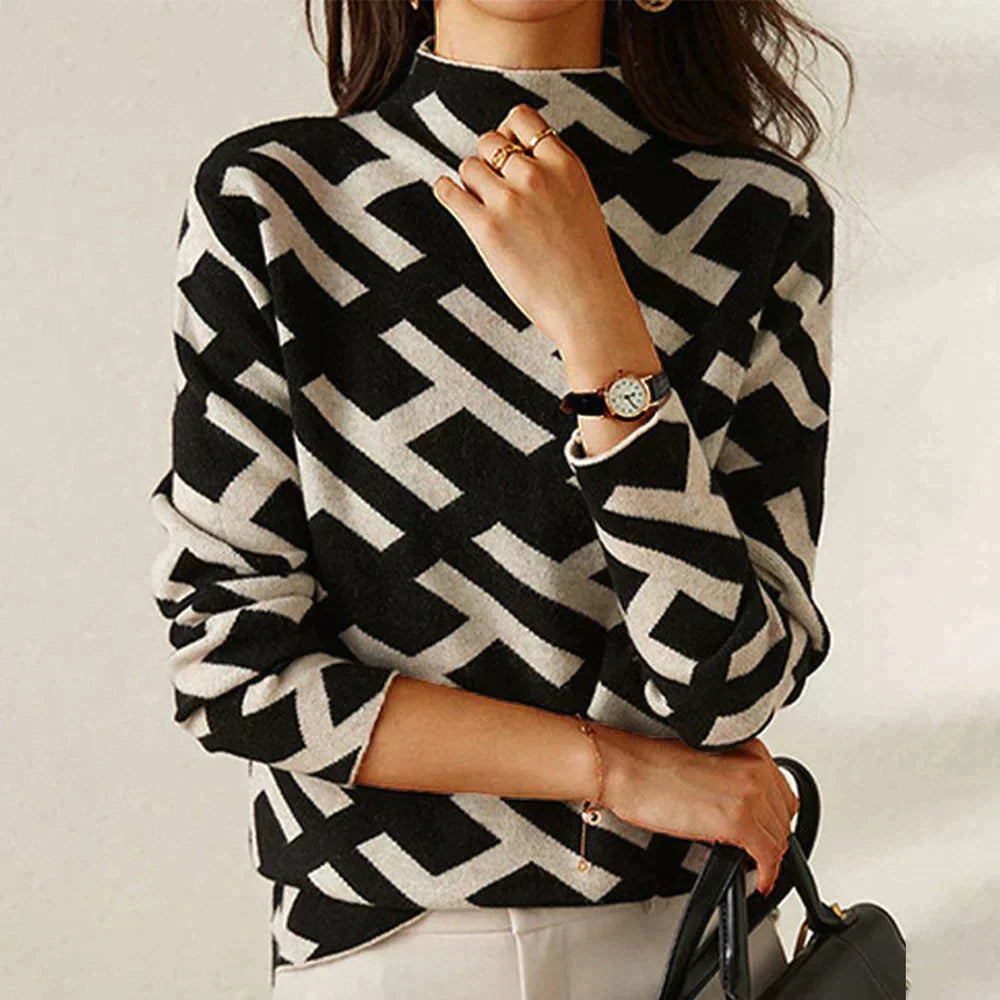 Jing® | Elegant and Stylish Printed Sweater Stretchy Elastic Breathable