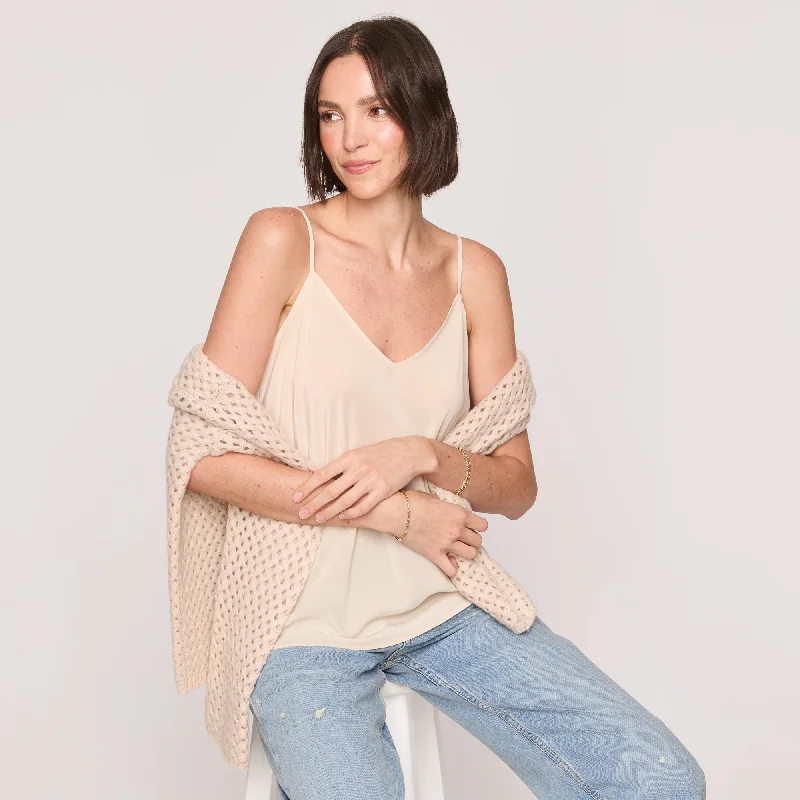 Silk Tank off shoulder tank