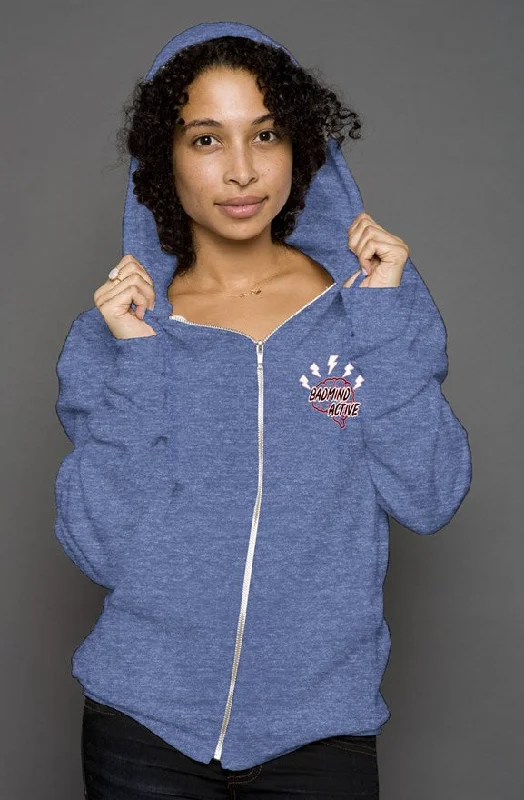 FZ unisex zip hoodie Hoodie with Emblem Brand Identity