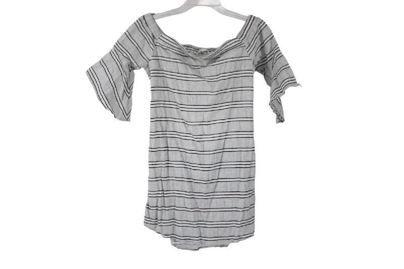 After Market Gray Striped Dress | M Tunics Gym athletic