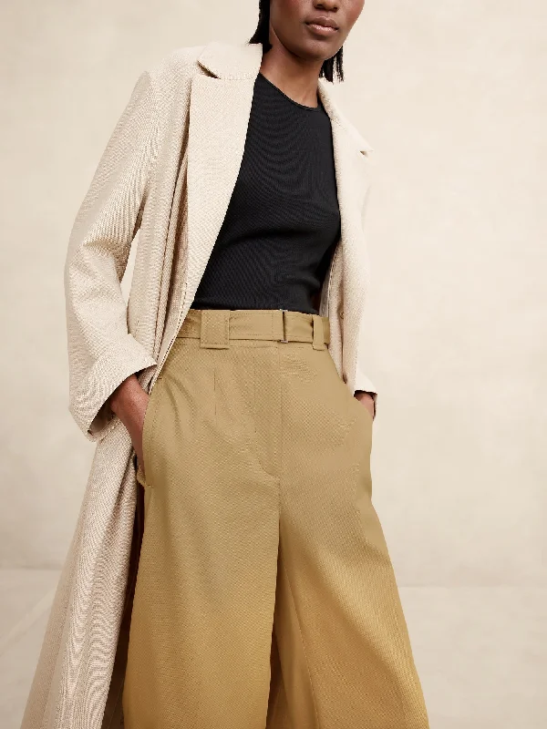 Oceanside Wide-Leg Cropped Pant Soft Sweatpants Style