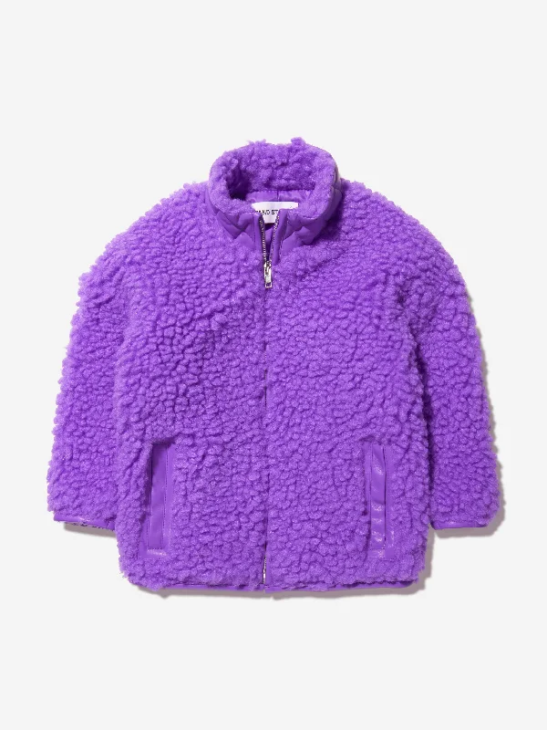 Stand Studio Girls Faux Fur Azalea Mini Jacket Jacket Blazer Coat