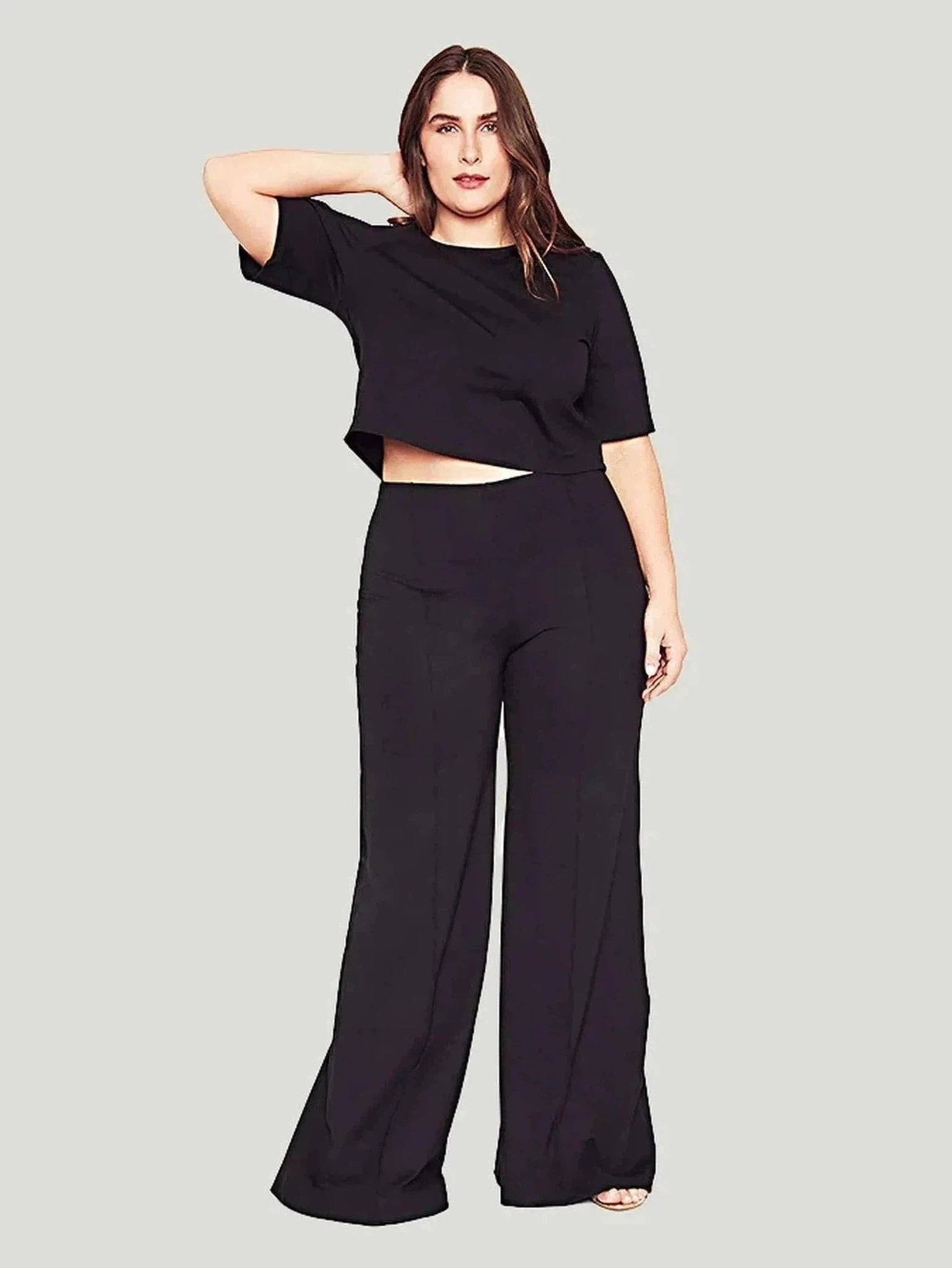 Ripley Rader Plus Size Wide Leg Pants Cozy Maternity Pants