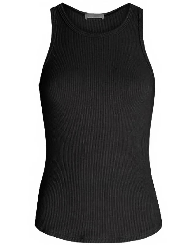 Black Jameela Racerback Tank cozy tank top
