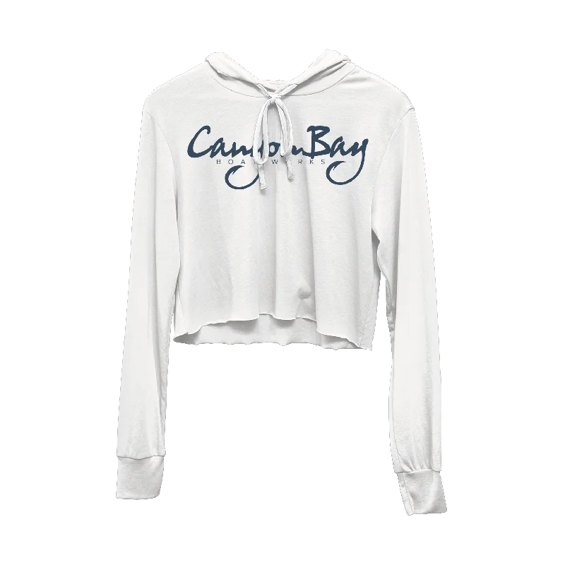 Triblend Hoodie Ladies' Cropped Canyon Bay Hoodie with Neon Bright Vibrant