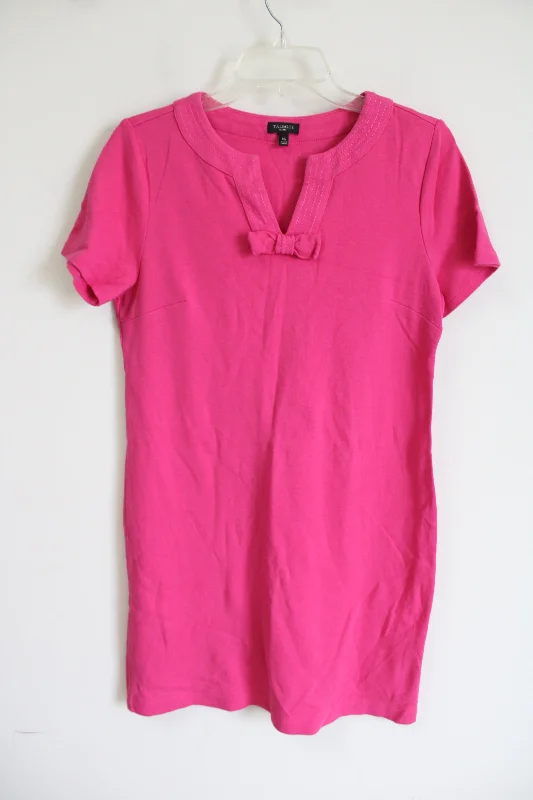 Talbots Pink Bow Dress | M Petite Tunics Trendy modern