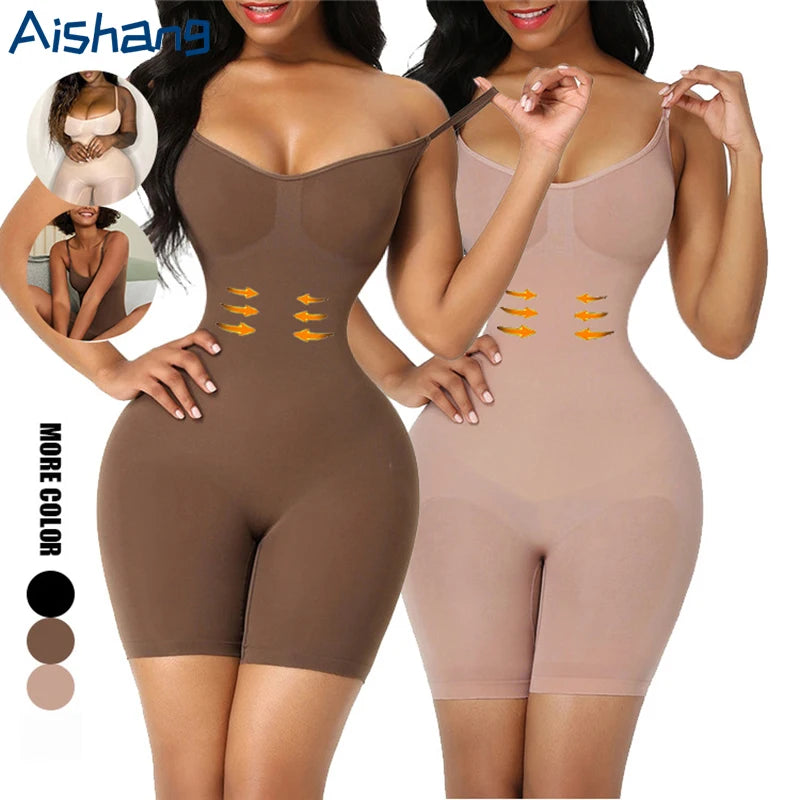 Seamless Bodysuit Compression Open Crotch Shapewear Women Push Up Fajas Colombianas Corset Slimming Butt Lifter Full Body Shaper Cozy Stretch Bodysuit