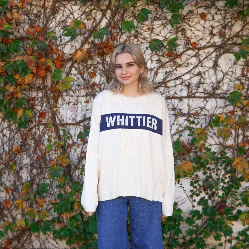 Whittier Relaxed Sweater | Natural Welt Pockets Slit Pockets Flap Pockets