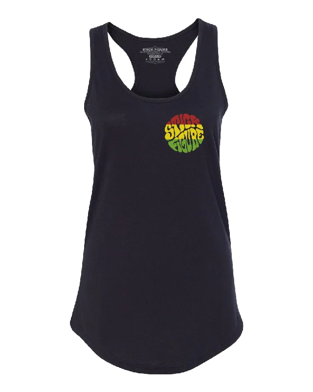 Women's Red Gold Green Tank [SMALL ONLY] lace back tank