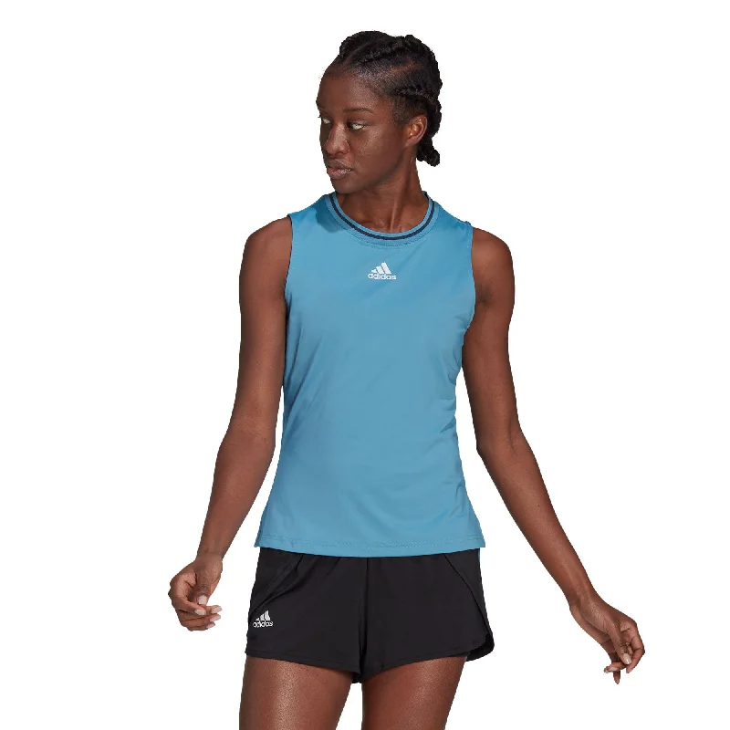 Adidas Match Hazy Blue Womens Tennis Tank Top comfortable tank top