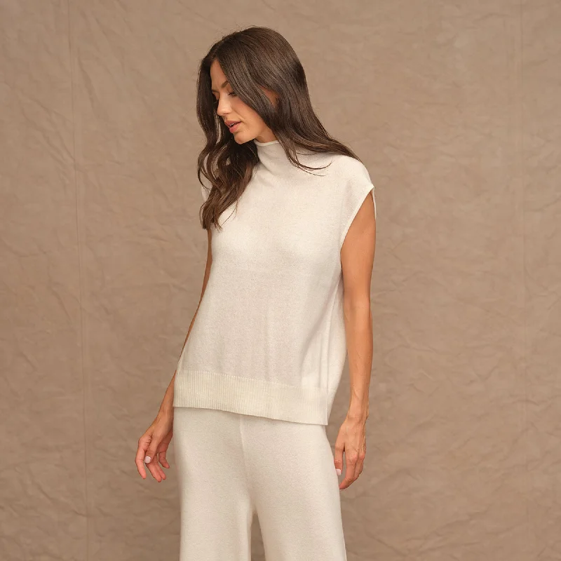 Extended Shoulder Mock Tank strappy tank top