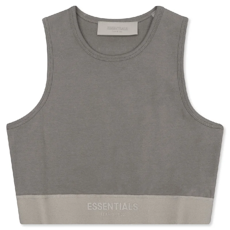 Essentials Women's Sport Tank - Desert Taupe v-neck tank top
