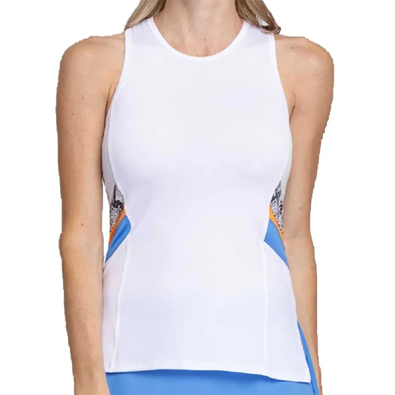Tail Seaview Collection Olga Womens Tennis Tank Top white tank top