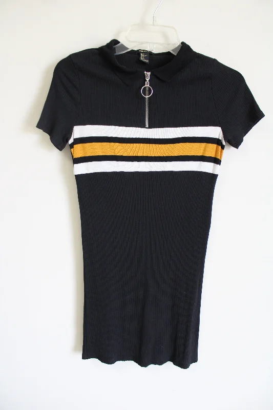 Forever 21 Black Rib Dress | S Tunics Canvas sturdy