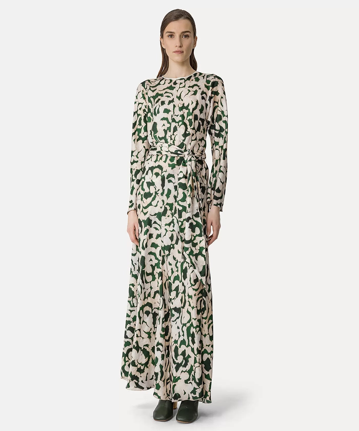 "Rose Alchemy" Dress in Cloque' Satin Tunics Summer linen
