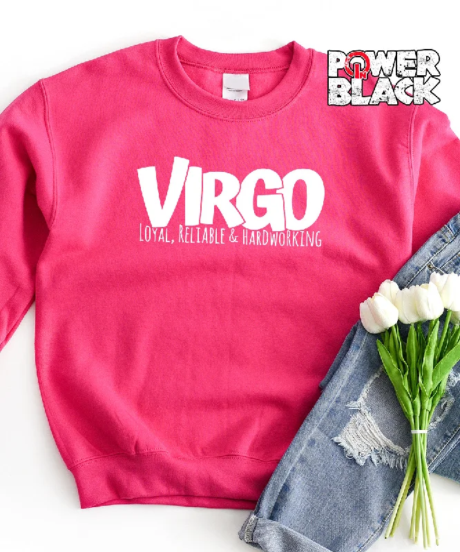 Virgo Traits Sweatshirt Hoodie with V-Neck Classic Versatile