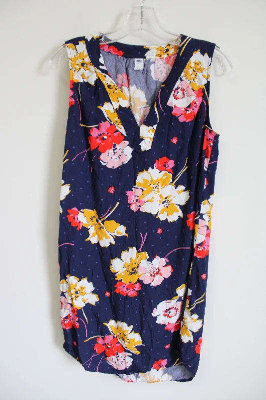 Old Navy Blue Floral Dress | S Tunics Formal black