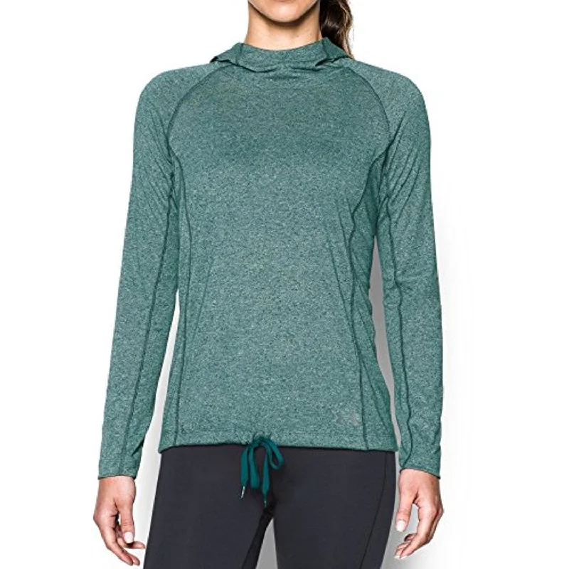 Under Armour Women's Threadborne Train Twist Hoodie Blue Infinity Small Hoodie with Full-Zip Functional Layering