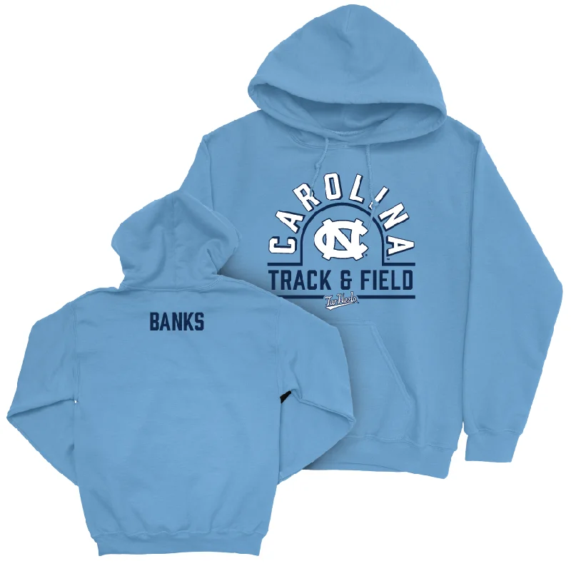 UNC Women's Track & Field Carolina Blue Classic Hoodie - Sydney Banks Hoodie with Zipper Versatile Modern