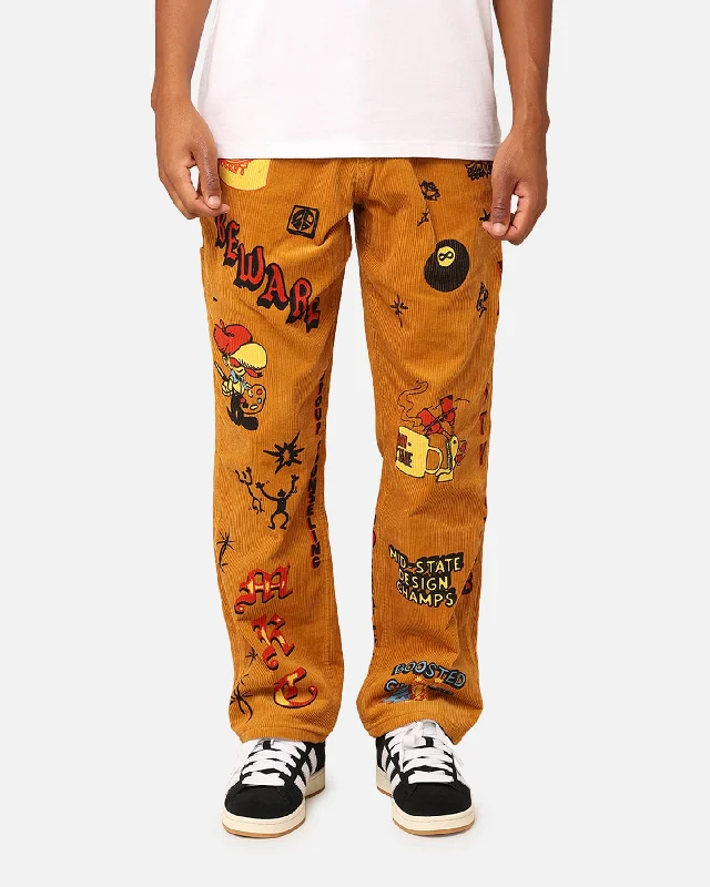 Market Boosted Club Corduroy Pants Rattan Trendy High-Waist Trousers