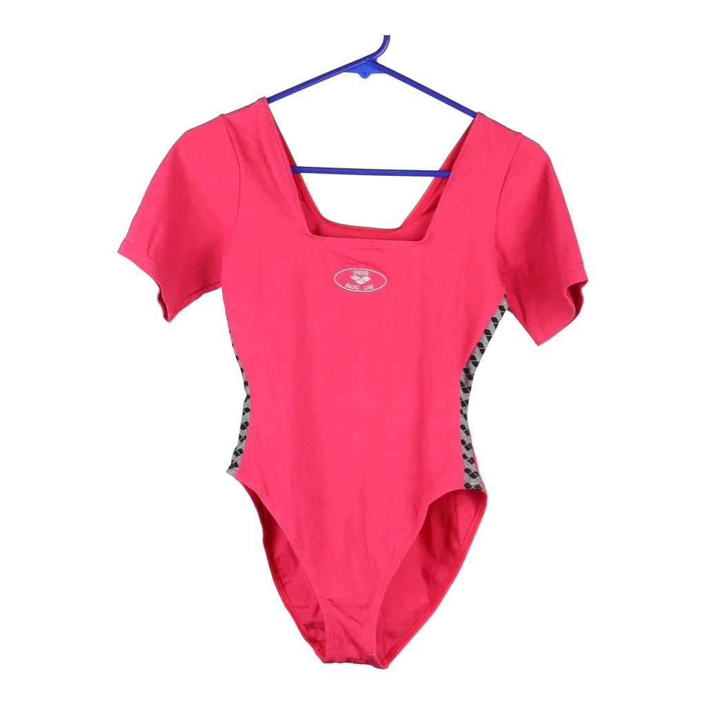 Arena Bodysuit - Small Pink Cotton Blend Elegant Bodysuit with Belt