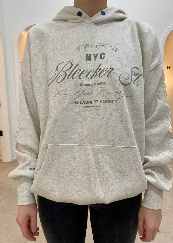 Bleeker Street Hoodie Hoodie with Zipper Placket Modern Functional
