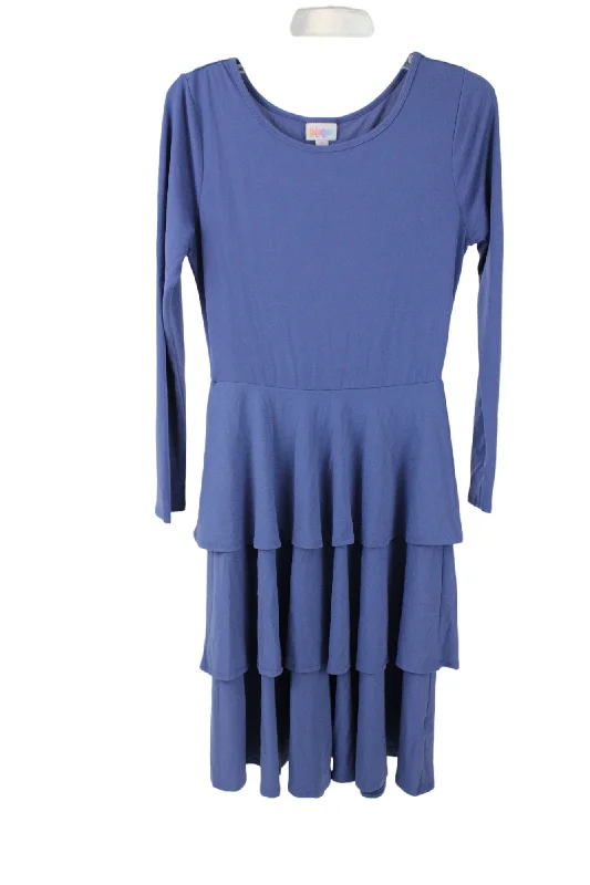 LuLaRoe Blue Tiered Dress | M Tunics Cozy soft