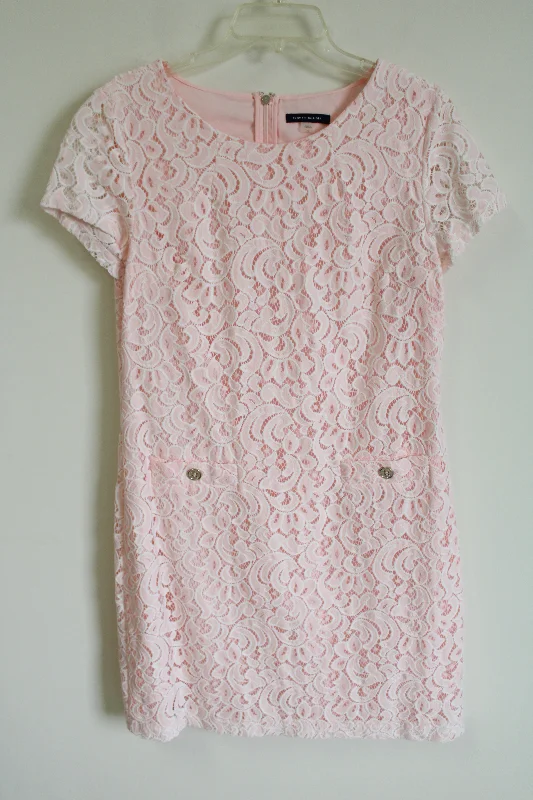 Tommy Hilfiger Pink Lace Dress | 12 Tunics Trendy modern
