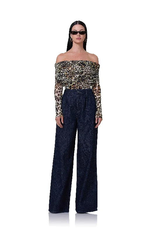 Maxine Bodysuit - Fall Animal Stylish High-Waisted Bodysuit