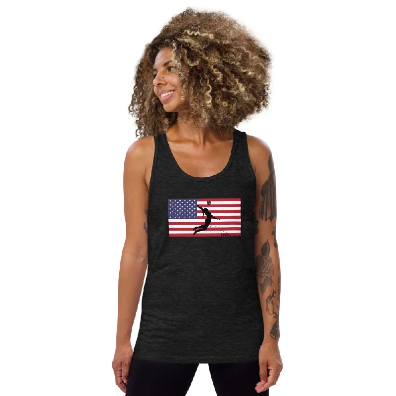 VBAmerica Serve USA Tank Top spandex blend tank