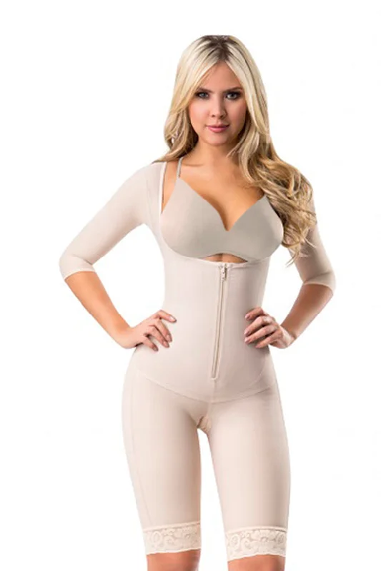 Lock It In Arms to Knees Bodysuit Trendy Bodysuit with Back Tie
