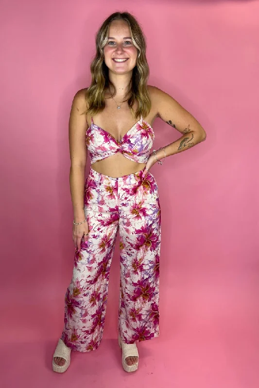 Floral Fling Pants Stretch Fit Pants